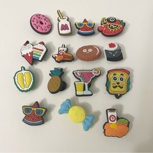 Croc Charm Lot of 15 Food Charms Donut Pineapple Ice Cream